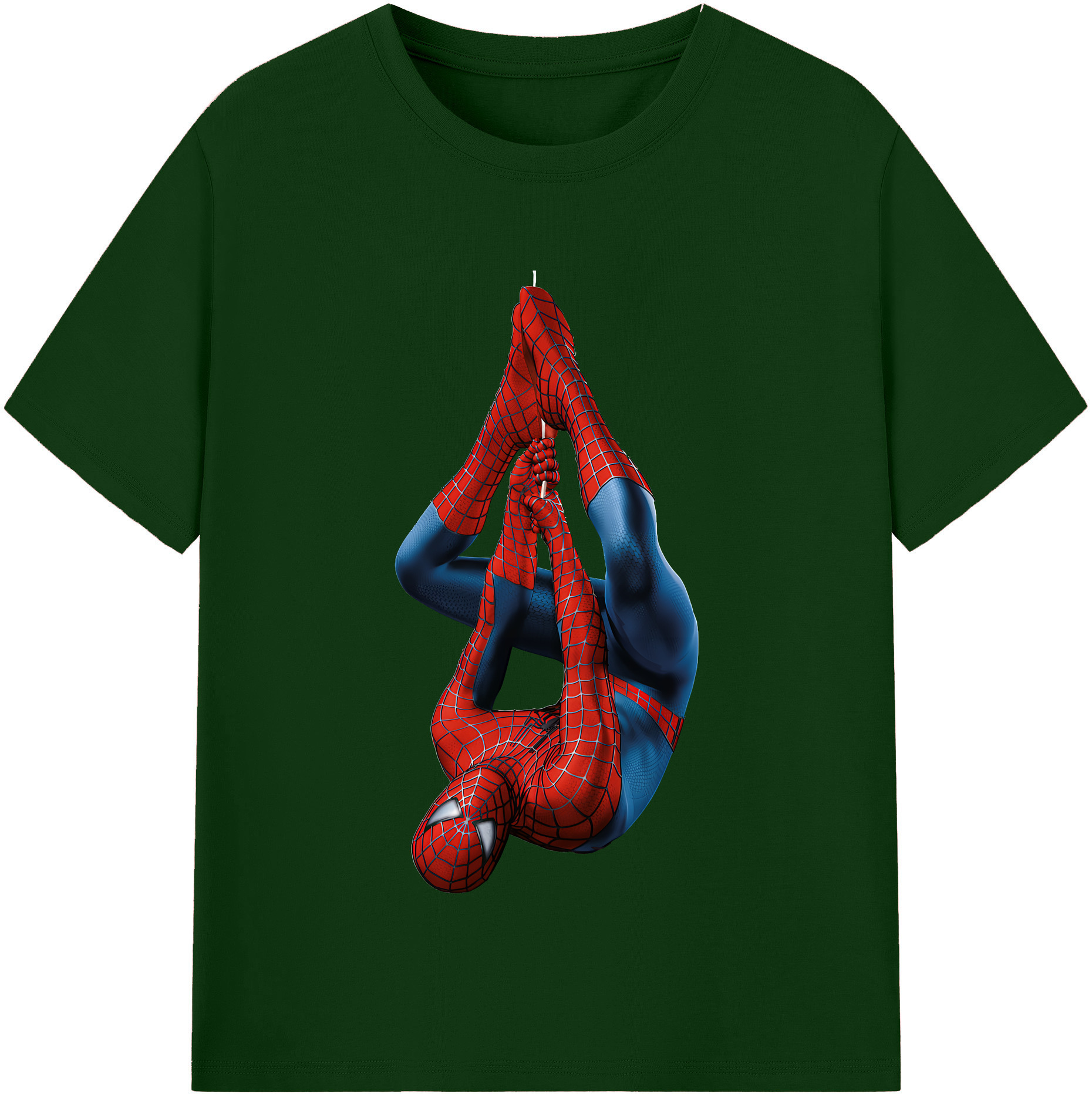 Spider Man スパイダーマン 綿100％半袖Tシャツ（フロントプリント）
